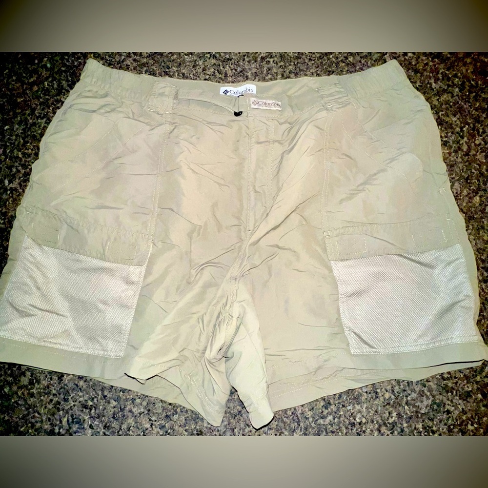 Columbia Men's PFG UV Sun Protection UPF 15 Khaki Shorts SZ XXL